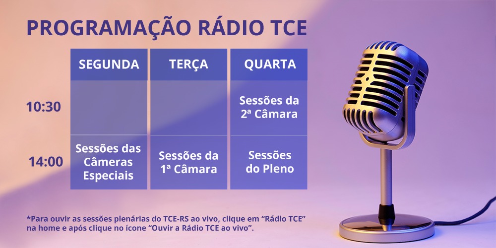 banner programação